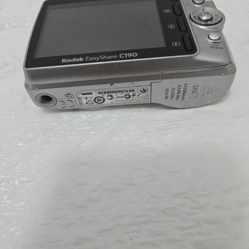 Kodak EasyShare C190 12MP Digital Camera Silver 5X Optical Zoom Parts Repair
